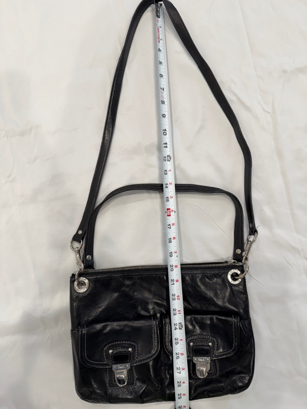 Coach Classic Black Leather Crossbody Bag - Picture 13 of 13